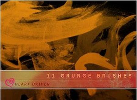 ����� ��� Photoshop (Grunge Brushes by HeartDriven)