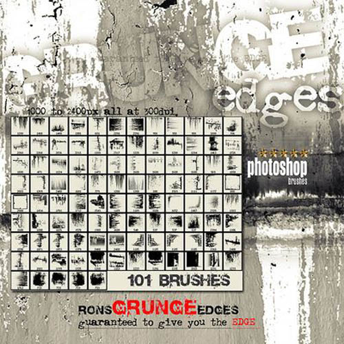 Rons - Grunge Edges Brushes for Photoshop