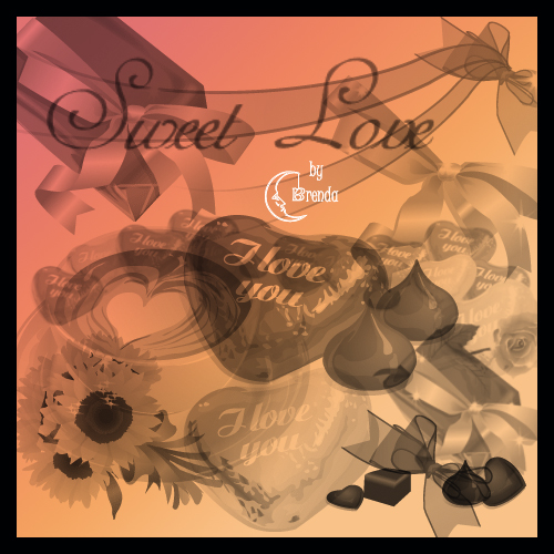 ����� ��� Photoshop - Chocolate Candies and Love by Brenda