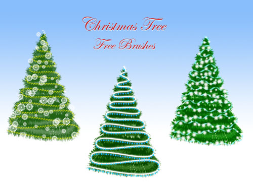 Christmas Tree Photoshop Brushes