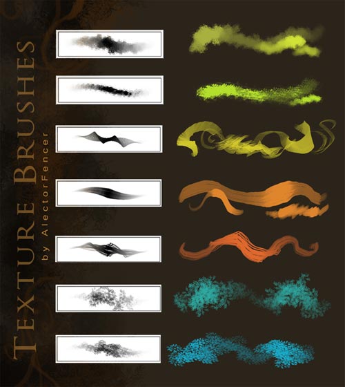 Texture ABR Brushes For Adobe Photoshop