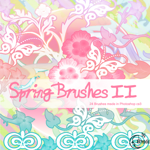 ����� ��� Photoshop - Spring Brushes II by Brenda