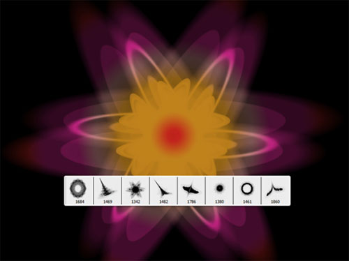 Glare Fractal Brushes for Photoshop