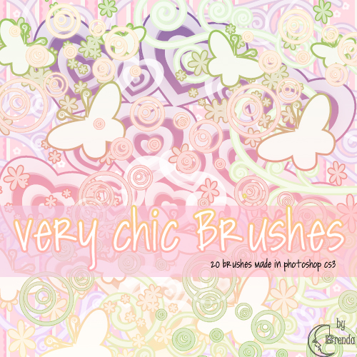 ����� ��� Photoshop - Very Chic Brushes by Brenda