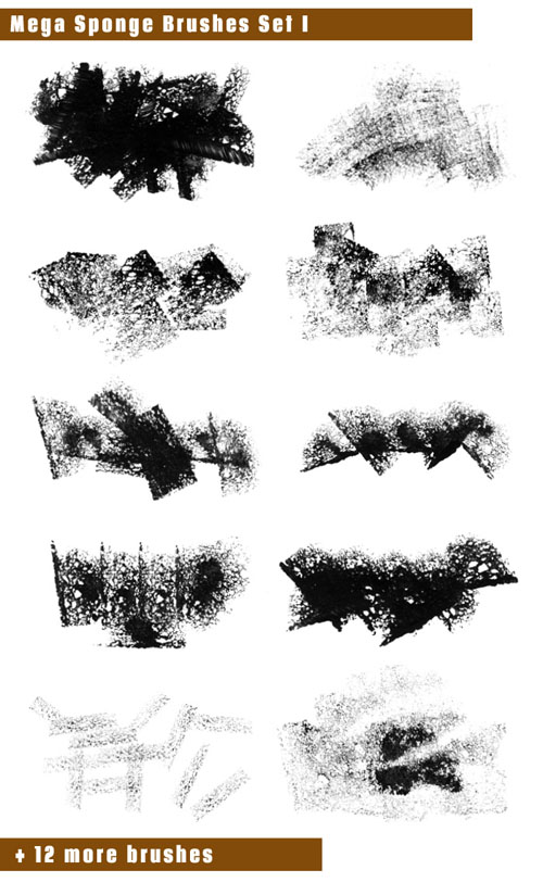 Brushes for Photoshop - Mega Sponge Part 1