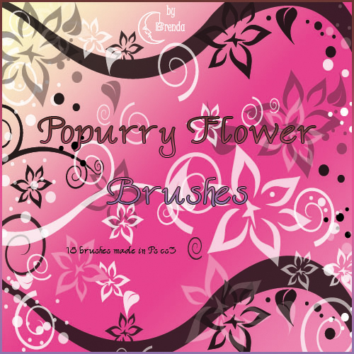 ����� ��� Photoshop - Popurry Flowers Brushes by Brenda