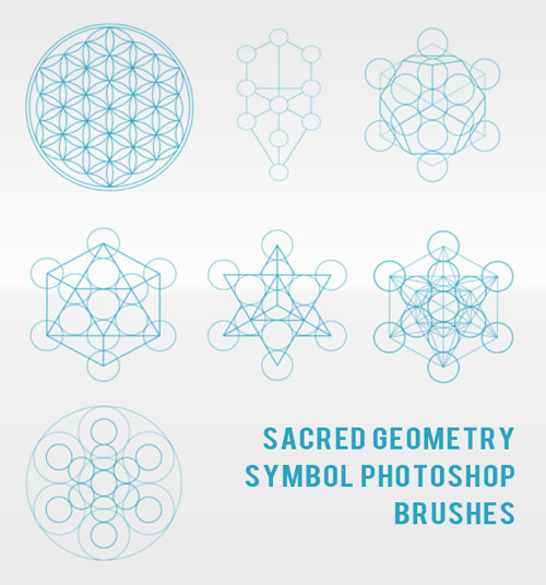 Brushes for Photoshop - Sacred Geometry Symbol
