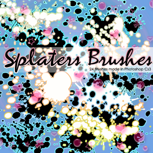 ����� ��� Photoshop - Splaters Brushes by Brenda