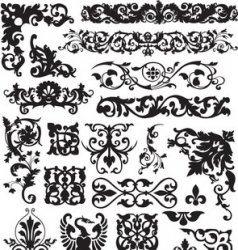 Vector Pack Ornament Brushes #1. Кисти для Photoshop Vector Pack Ornament Brushes #1. Кисти для Photoshop