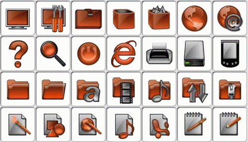 Glass Folders Icons Packs. ������ � ������� ICO