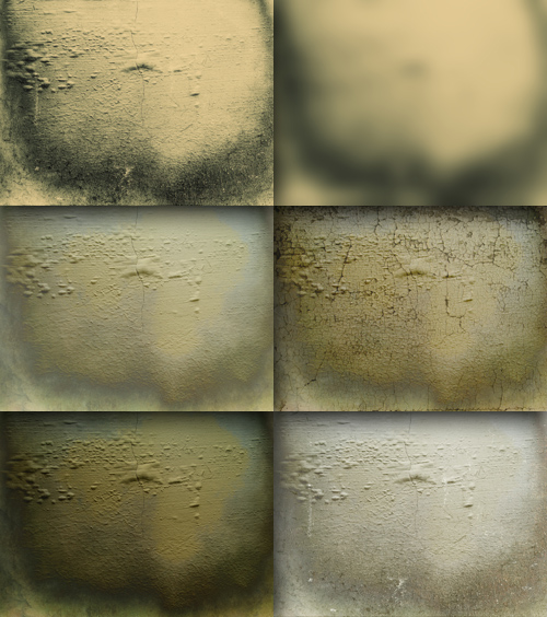 A set of old paint texture