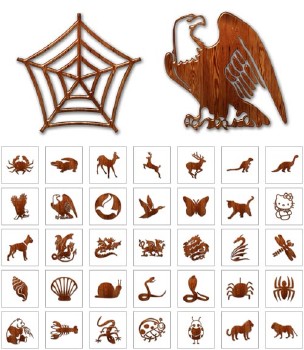 ���������� ������: �������� / Wooden Icons: Animal (512x512)