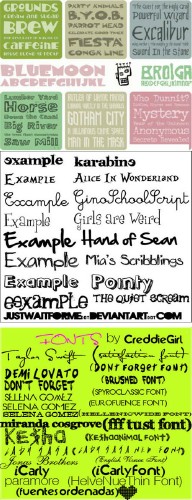 158 Fonts Collection