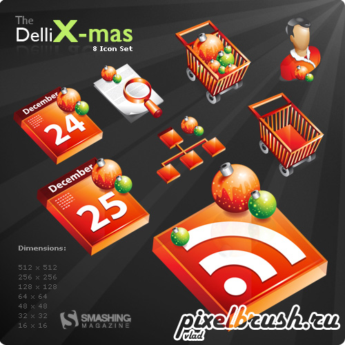 The Delli X-mas Icon Set - ����� ������ � ���������