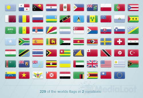 Medialoot - 220+ World Flag Icons