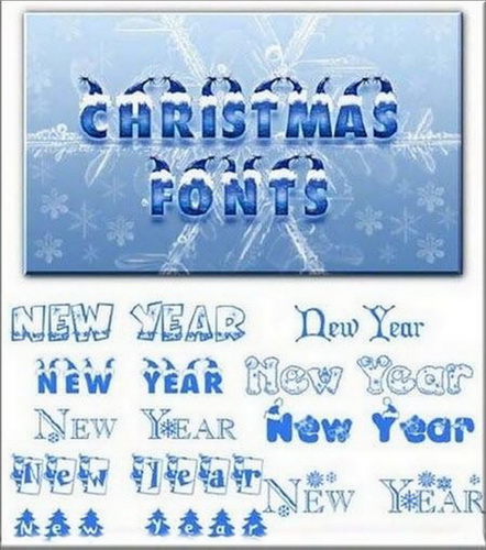 Christmas Fonts / Рождественские шрифты для Photoshop Christmas Fonts / Рождественские шрифты для Photoshop