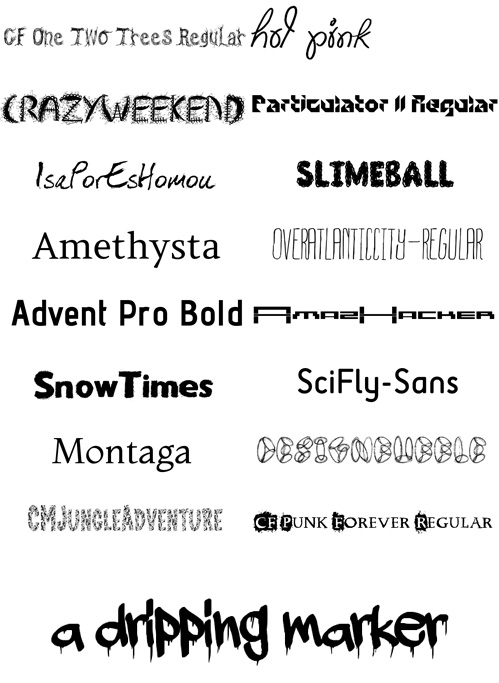 Pack 90 Fonts