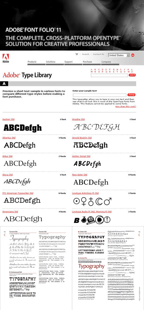 Adobe Font Folio V11 FONT Collection