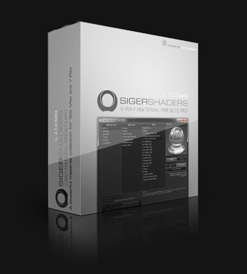 Sigershaders V-Ray Material Presets Pro v.2.1.0b (2.0.9)