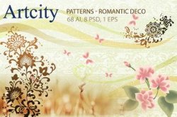 ArtCity - Patterns - Romantic Deco. ������� � ������� EPS, AI, PSD