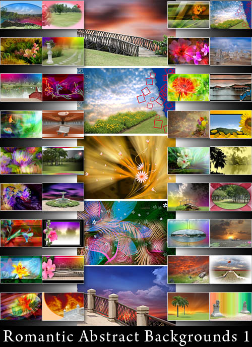 Romantic Abstract Backgrounds 1