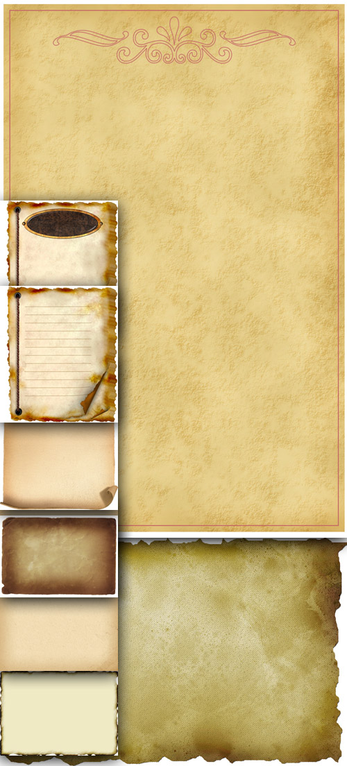 A set of old paper texture