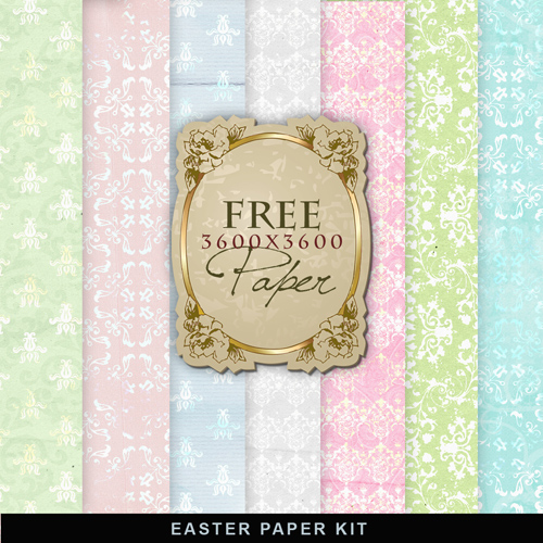 Textures - Vintage Easter Papers #3
