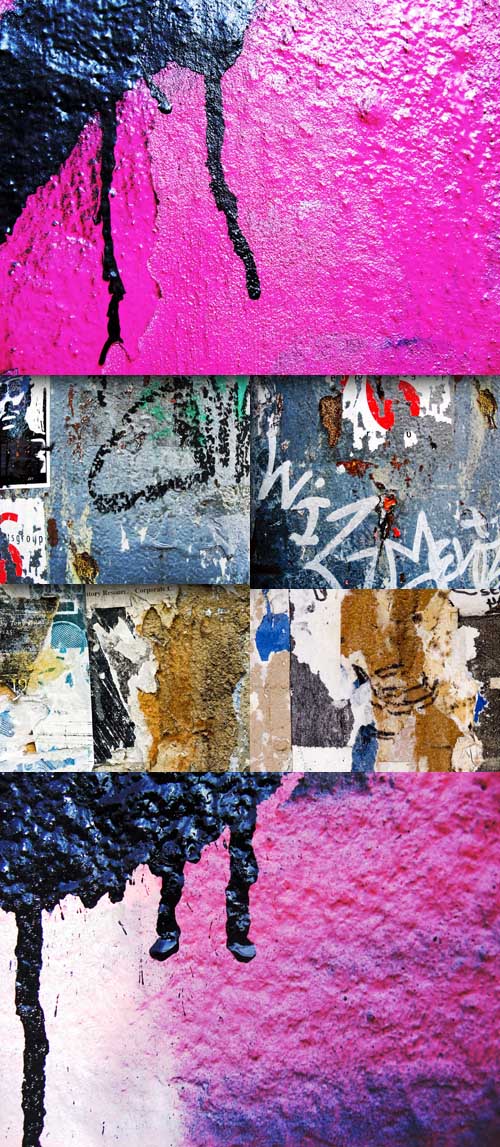 Painted wall textures set 2