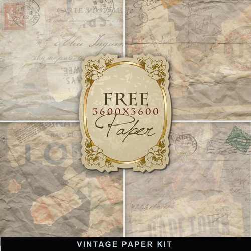 Textures - Old Vintage Papers #2
