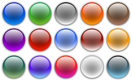 Glass Buttons Vector
