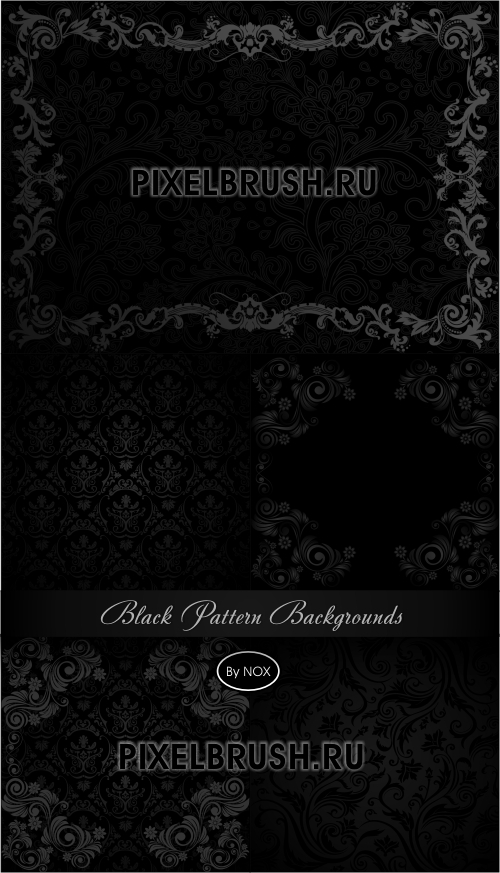Black Pattern Backgrounds - ������ ����, �����