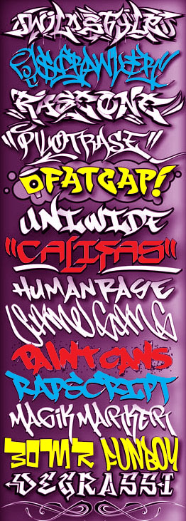 Шрифты «Граффити» Шрифты «Граффити»