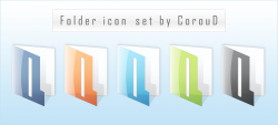 Folder Icons by CorouD. ������ � ������� PNG, ICO