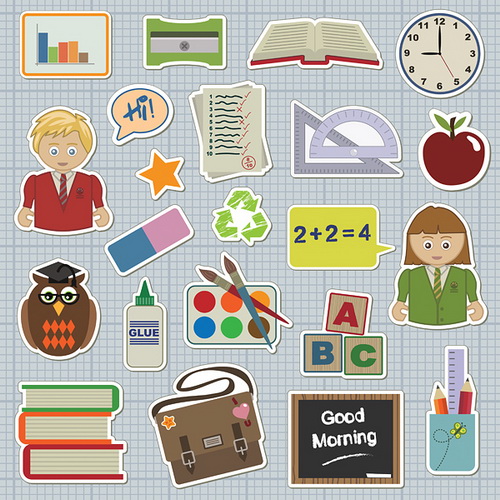 School icons vector by GianFerdinand 