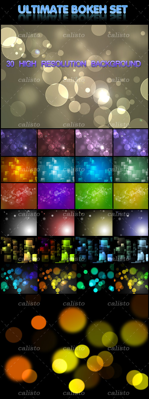 MediaLoot - Ultimate Bokeh Set: 30 High-Resolution Bokeh Backgrounds
