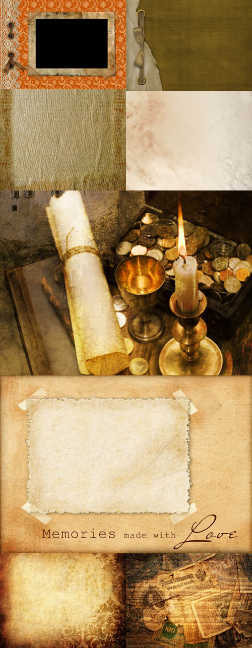 Old paper texture set # 3