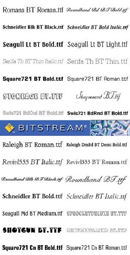 Bitstream Fonts - Full Collection