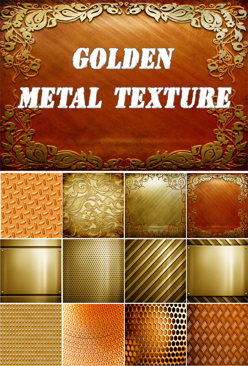 Golden metal textures
