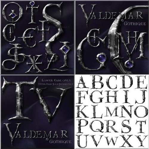 Gothique Decorative Alphabet