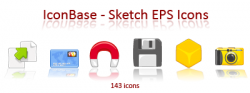 IConBase - Sketch EPS Icons. ������ � ������� PNG. ICO, EPS
