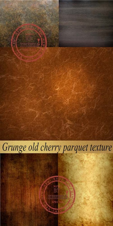 Stock Photo: Grunge old cherry parquet texture