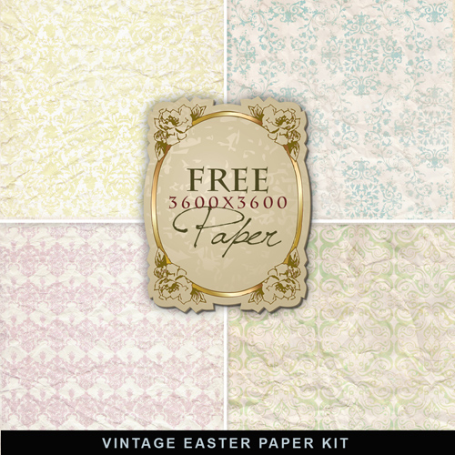 Textures - Vintage Easter Papers