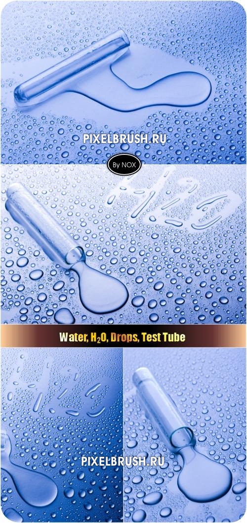 Water, H2O, Drops, Test Tube - ����, ��������