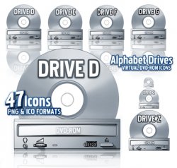 Alphabet DVD-ROM Drives. ������ � ������� PNG, ICO
