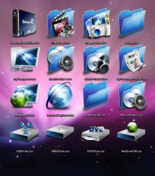 Blue Dex Icon. ������ � ������� ICO