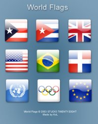 World Flags. ������ � ������� ICO, ICNS