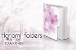 Hanami Folders. ������ � ������� PNG, ICO