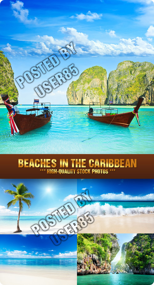 Stock Photo - Beaches in the Caribbean