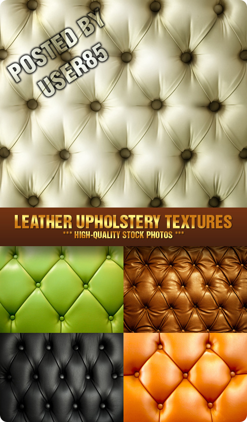 Stock Photo - Leather Upholstery Textures