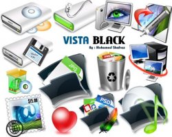 Vista Black Icons. ������